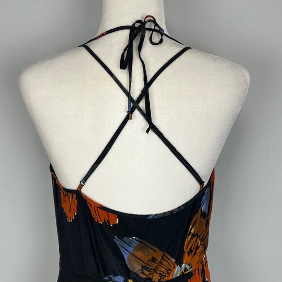 Haven Womens Floral Halter Shorts Romper Strappy Halter One Piece size Medium - Picture 7 of 11